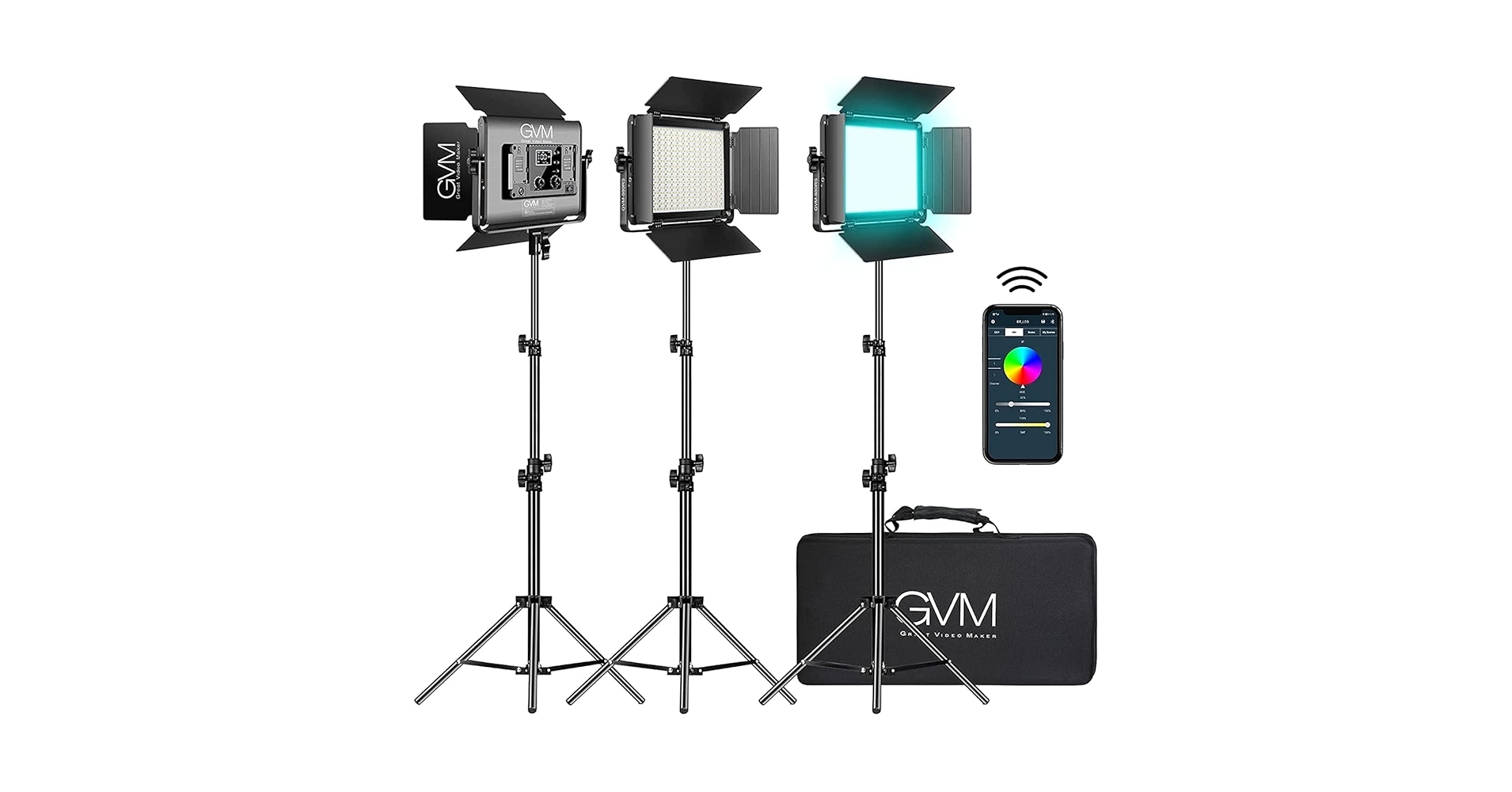GVM RGB LEDビデオライト Amazon.com : GVM RGB LED Panel Video Light, Photography